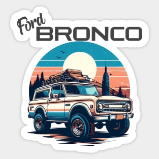 Offroad Bronco Vintage Sticker